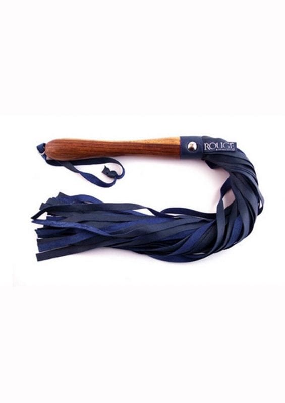 Rouge Wooden Handle Flogger Blue 23.23 Inches