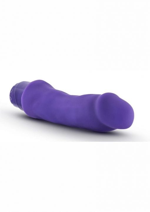 Luxe Marco Silicone Realistic Vibrator Waterproof Purple 7.75 Inch