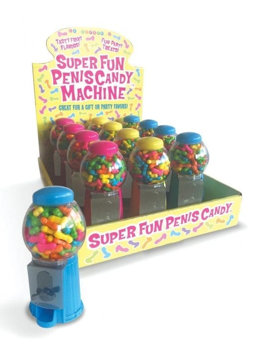 Candy Prints Super Fun Penis Candy Machines 12 Each Per Counter Display