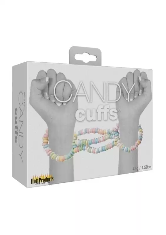 Candy Cuffs Flavored Assorted Colors 1 Set Per Box