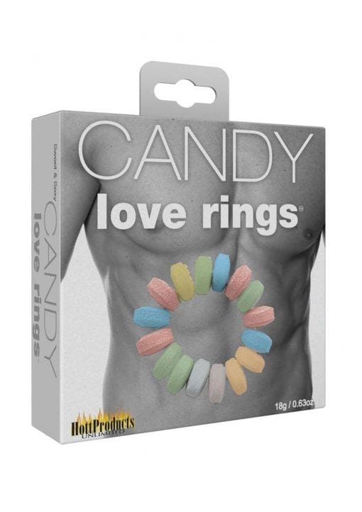 Sweet and Sexy Candy Love Rings 3 Each Per Pack