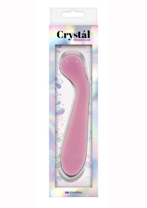 Crystal G-Spot Wand Premium Glass - Pink