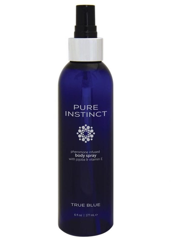Pure Instinct Pheromone Infused Body Spray With Jojoba And vitamin E True Blue 6 Ounces