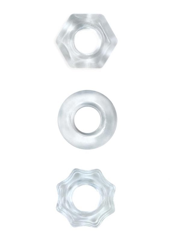 Renegade Chubbies Set Clear Non-Vibrating Cock Rings