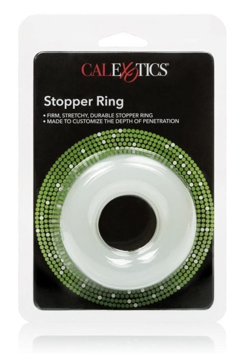 Stopper Ring Penetration Reducing Cockring Clear 1.5 Inch Diameter