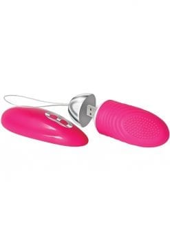 Adam and Eve Turn Me On USB Rechargeable Silicone Love Bullet Wireless Remote Control Waterproof Pink 3.5 Inch