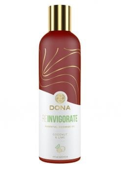 Dona Essential Massage Oil Reinvigorate Coconut and Lime