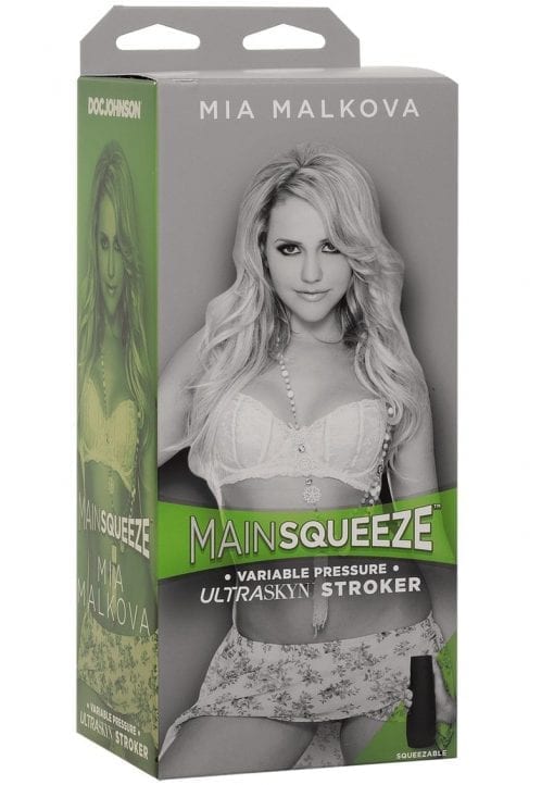 Main Squeeze Mia Malkova UltraSkyn Stroker Realistic Pussy Vanilla 8 Inches