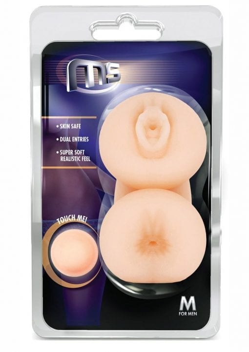 M For Men M5 Pussy And Ass Stroker Sleeve Beige 5.25
