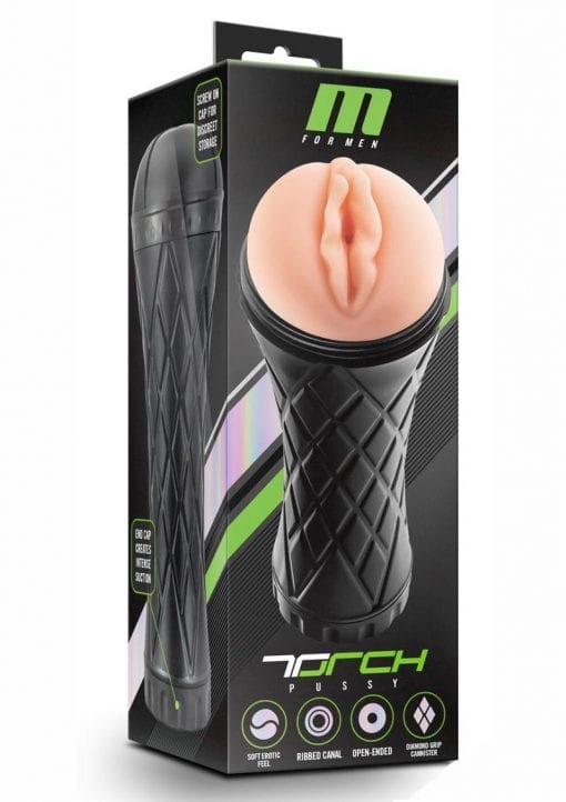 M For Men Torch Pussy Masturbator Flesh Non Vibrating Textured