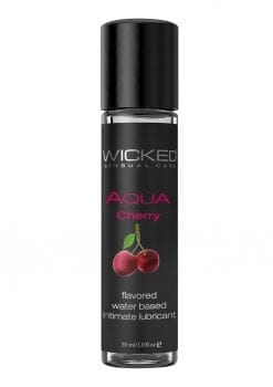 Wicked Aqua Cherry Lube 1oz Water Based