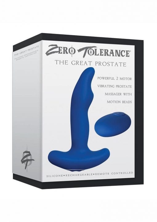 The Great Prostate Stimulator Vibrating Silicone Blue
