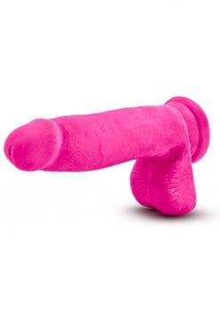 Au Naturel Bold Pleaser Dildo 7  inch Suction Cup Non Vibrating Pink