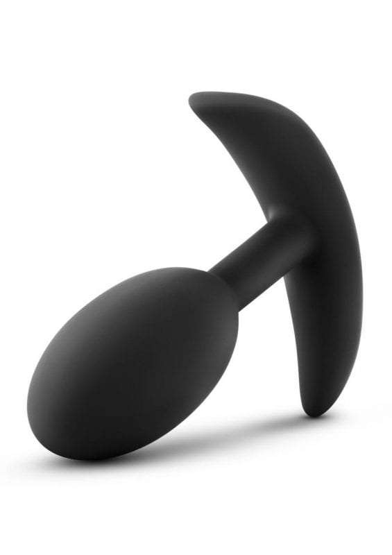 Luxe Wearable Vibra Slim Plug Silicone Medium - Black