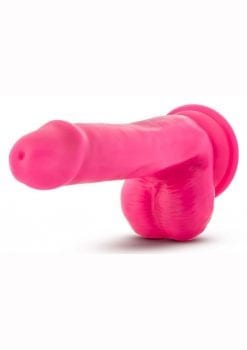 Neo Elite Dual Density Realistic Cock With Balls Suction Base Silicone Pink 6 Inch