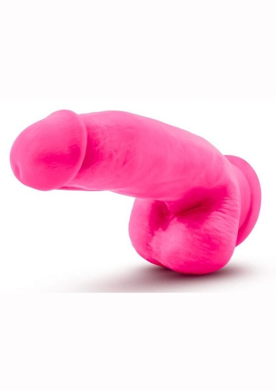 Neo Elite Dual Density Realistic Cock With Balls Suction Base Silicone Pink 7 Inch