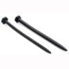 Master Series Hardware Nail and Screw Silicone Sounds Black 2 Per Box 6 Inches