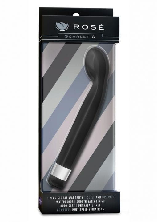 Rose Scarlet G G-Spot Multi Speed Vibrator Black