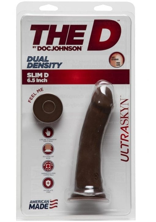 The Slim D 6.5 Dildo Non Vibrating Suction Cup