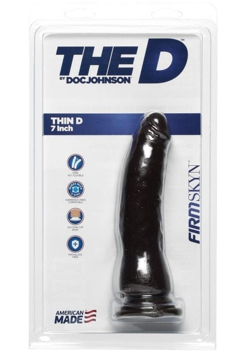 The D Thin D Firmskyn 7 Dildo Non Vibrating