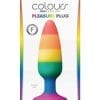Colours Pleasure Plug Silicone Medium Pride Edition Anal Plug - Rainbow