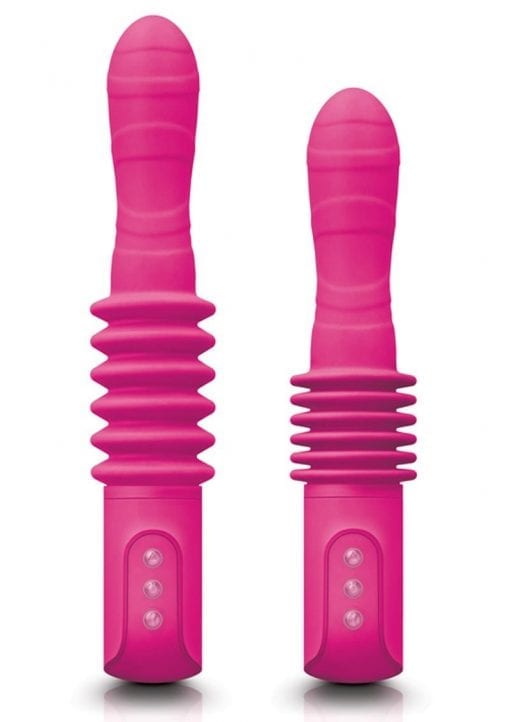 Inya Deep Stroker Rechargeable Thrusting Vibrating Wand - Pink
