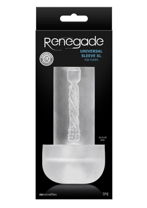 Renegade Universal Sleeve Xl For Pumps - Clear