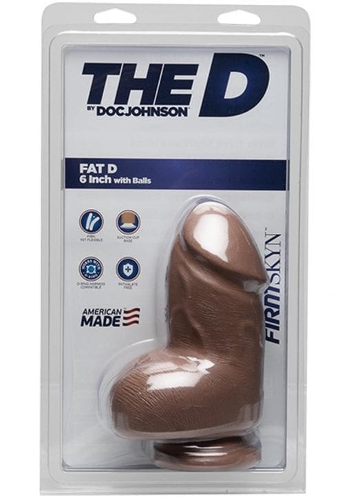 The D Fat D W/balls Firmskyn  6 inch Dildo Non Vibrating