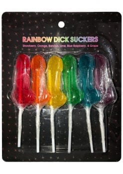 Rainbow Dick Suckers Candy and Edibles Novelty