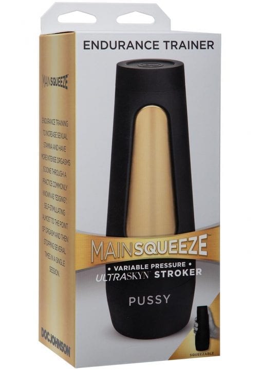 Main Squeeze Endurance Trainer Ultraskyn Stroker Pussy Masturbator Vanilla 9 Inches