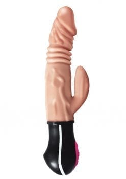 Natural Realskin Hot Cock Jackhammer Vibrator USB Rechargeable Clitoral Stimulation Silicone