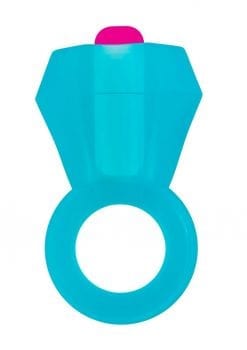 Rock Candy Vibrating Bling Pop Cock Ring Blue
