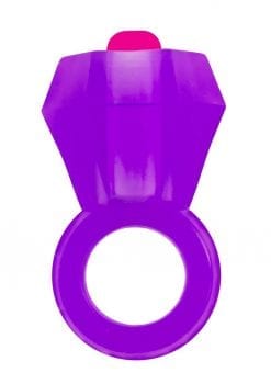 Rock Candy Vibrating Bling Pop Cock Ring Purple