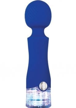 Dazzle Silicone LED Light Massager USB Rechargeable Waterproof Blue 6 Inches