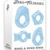 Zero Tolerance Ring A Ding Ding Cockring Set of 4 Rubber Waterproof Blue