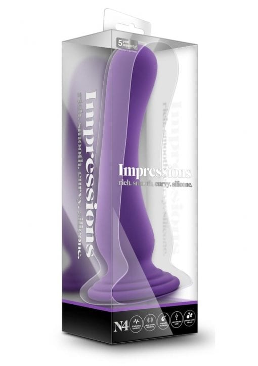 Impressions N4 Multi Function Vibrator Silicone Rechargeable Suction Cup Purple