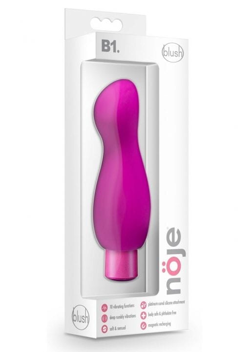 Noje B1 Lily Multi Function Vibrator Rechargeable Silicone Waterproof Pink