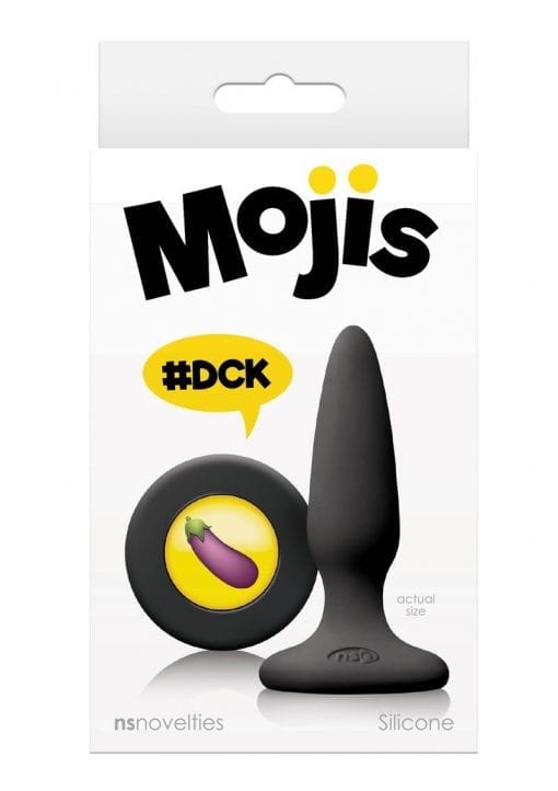 Mojis Hashtag DCK Silicone Mini Tapered Anal Plug - Black
