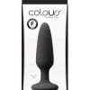 Colours Pleasure Plug Silicone Small Anal Plug - Black