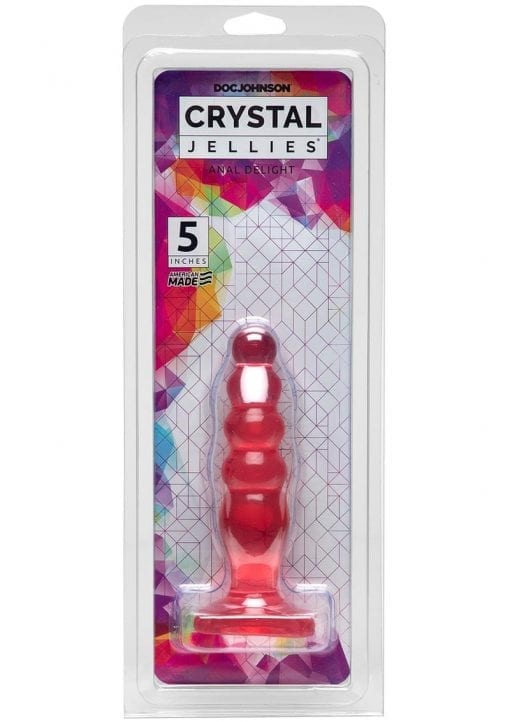 Crystal Jellies Anal Delight Probe Sil A Gel 5 Inch Pink