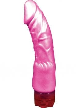 Pearlshine The Satin Sensationals The Clit Pleaser Vibrator Waterproof 7 Inch Pink