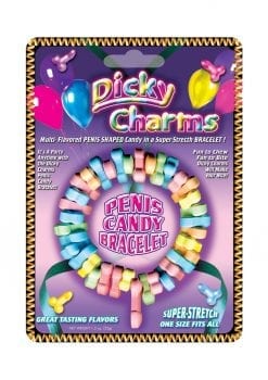 Dicky Charms Multi Flavored Penis Shaped Candy In A Super Stretch Bracelet