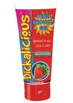 Dickalicious Penis Arousal Gel 2 Ounce Strawberry