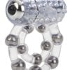 Waterproof Maximus Enhancement Ring With 10 Stroker Beads Clear