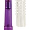 Waterproof Travel Blasters Massager With Silicone Sleeve Purple