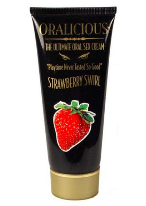 Oralicious Ultimate Oral Sex Cream 2 Ounce Strawberry Swirl