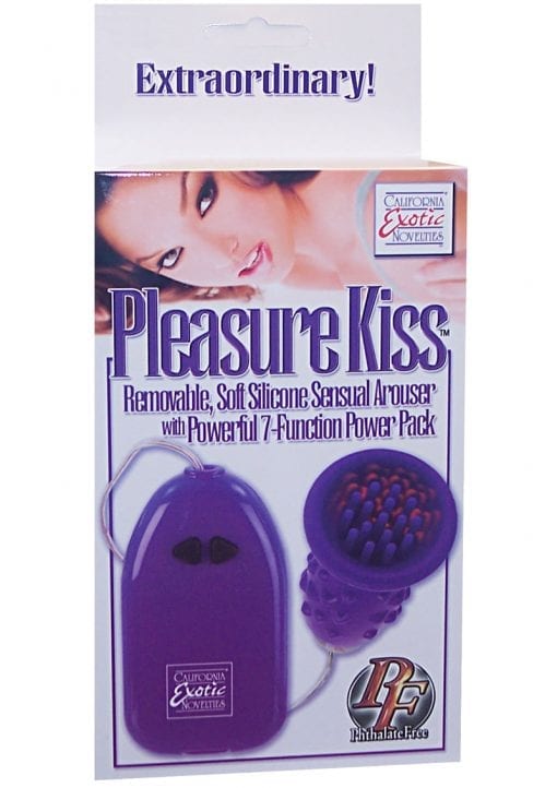 Pleasure Kiss Removable Soft Silicone Sensual Arouser 2.75 inch Purple