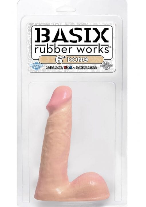 Basix Rubber Works 6 Inch Dong Flesh