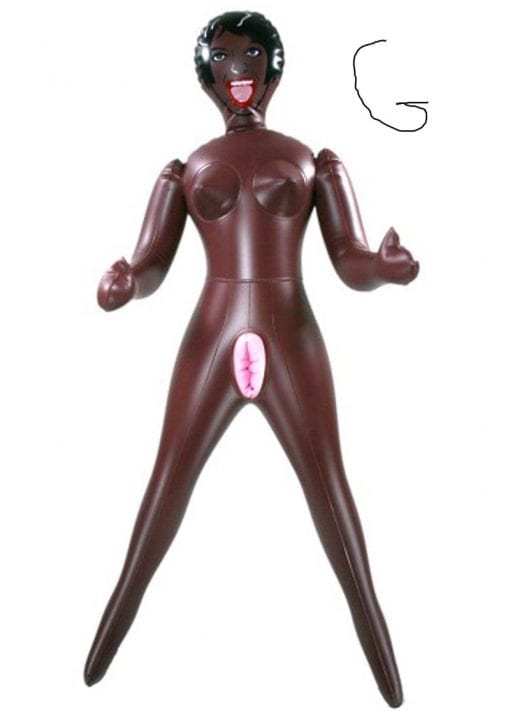 MISS DUSKY DIVA INFLATABLE DOLL 26 INCH