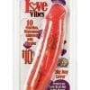Love Vibes Big Boy Lover 10 X Realistic Jelly Vibrator Waterproof Red 9 Inch